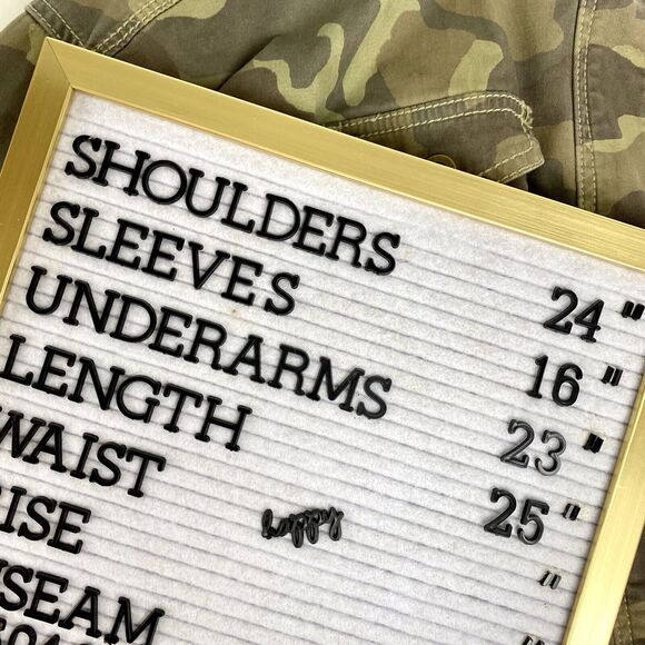 Marrakech Camo Utility Jacket for Anthropologie Military Green Size X-Small - Picture 11 of 11